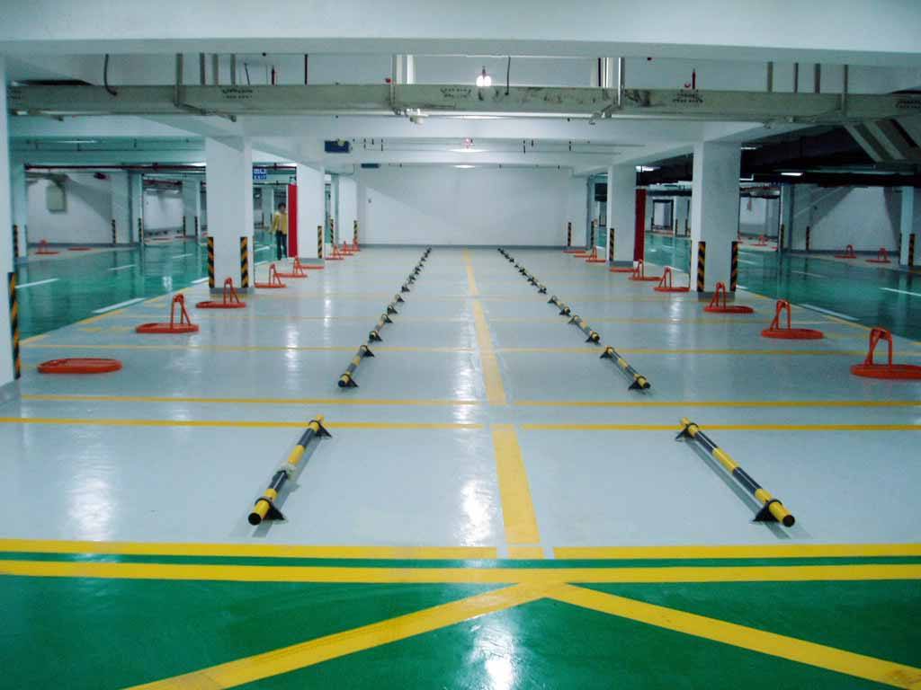 松江停车场车位划线厂家|地下车库划线厂家价格 